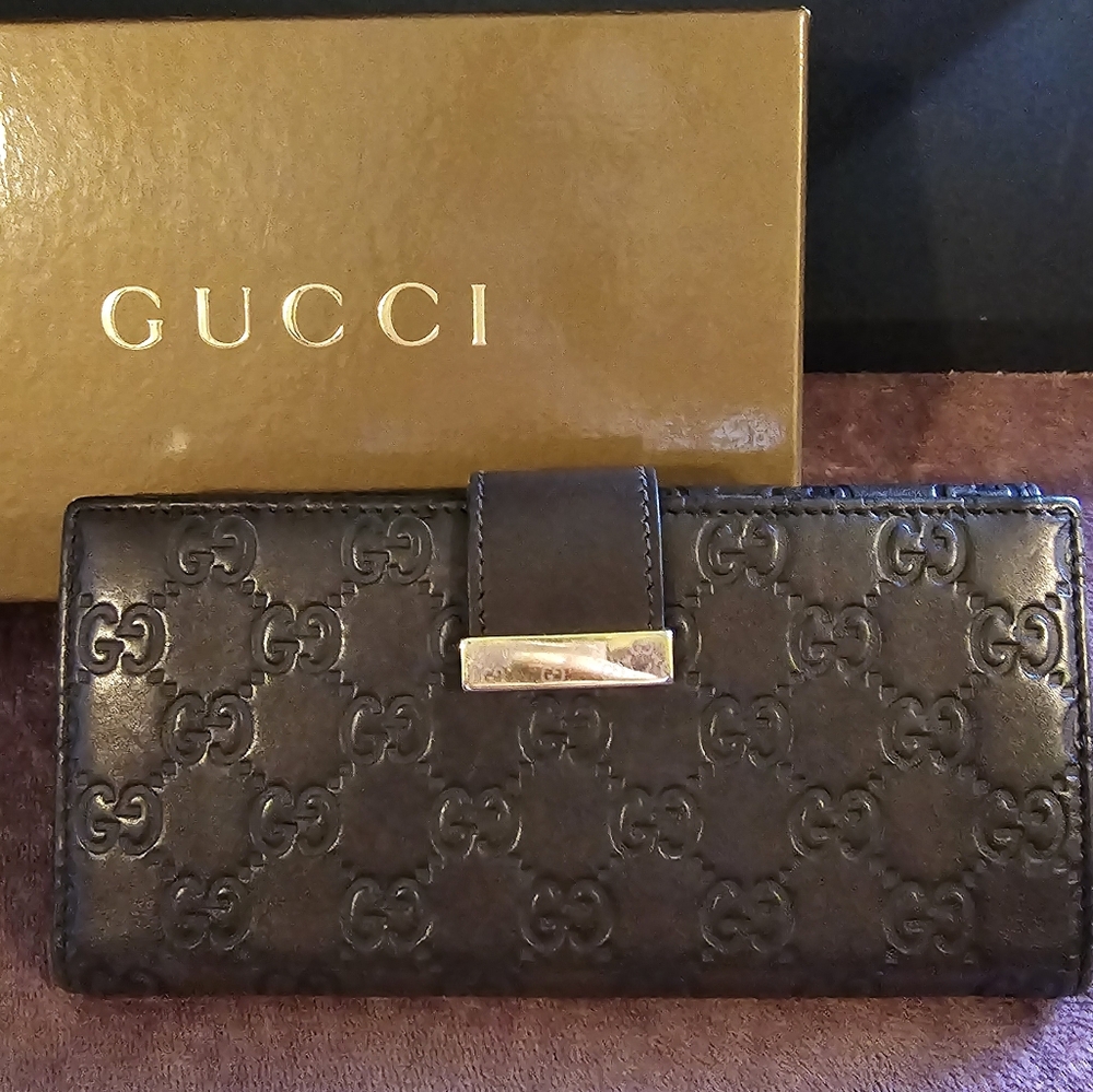 Gucci margaux calfskin guccisima wallet